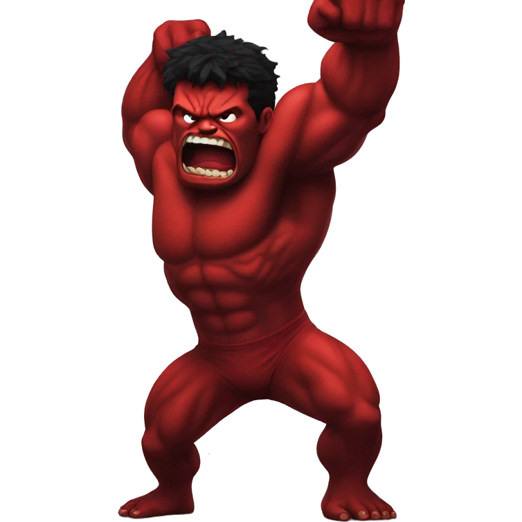 Red hulk dramatic entrance emoji