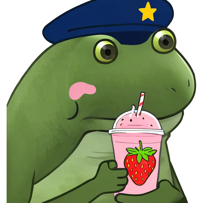 Strawberry milk tea emoji