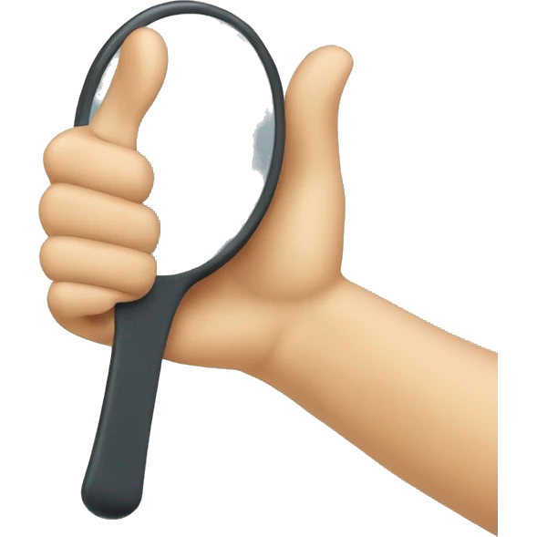  hand mirror icon with a thumbs-up reflection emoji