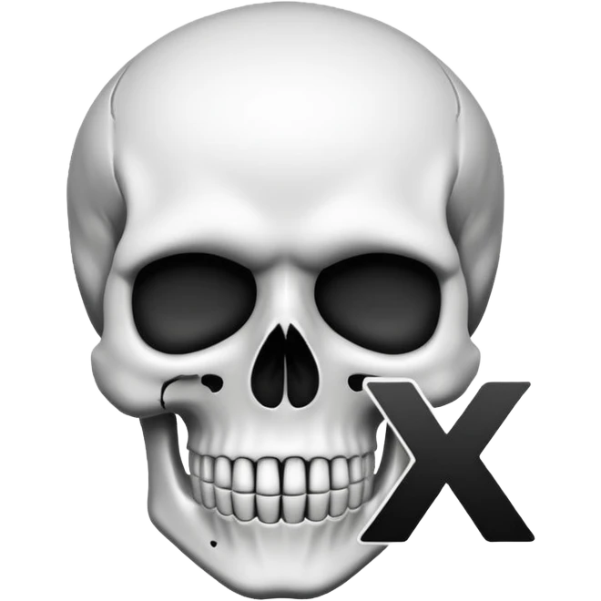 Letters “SSK” with a skull behind it emoji