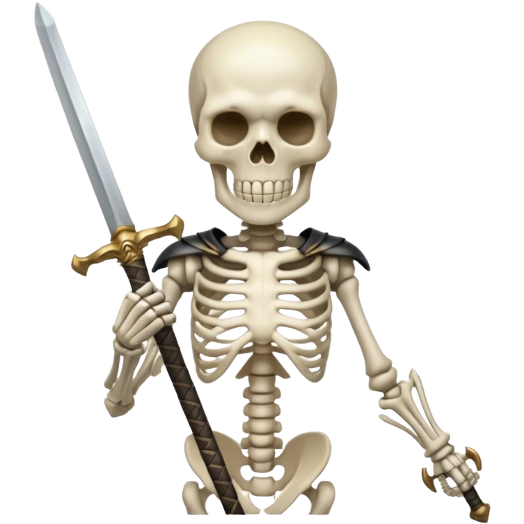 Skelton holding a sword emoji