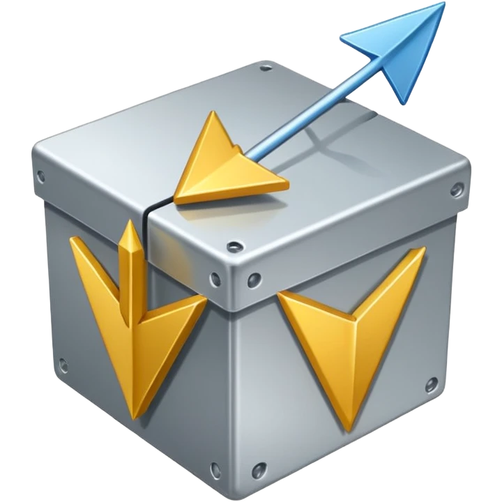 box with arrow pointing right, representing LIFO, simple, clear, no text emoji
