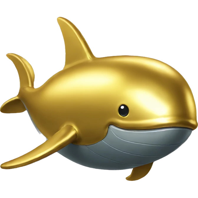 gold space whale emoji