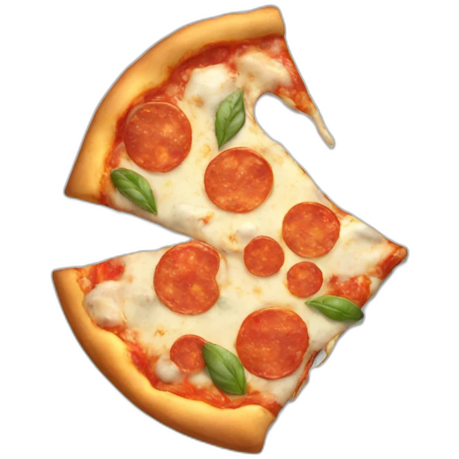 Very cold pizza emoji