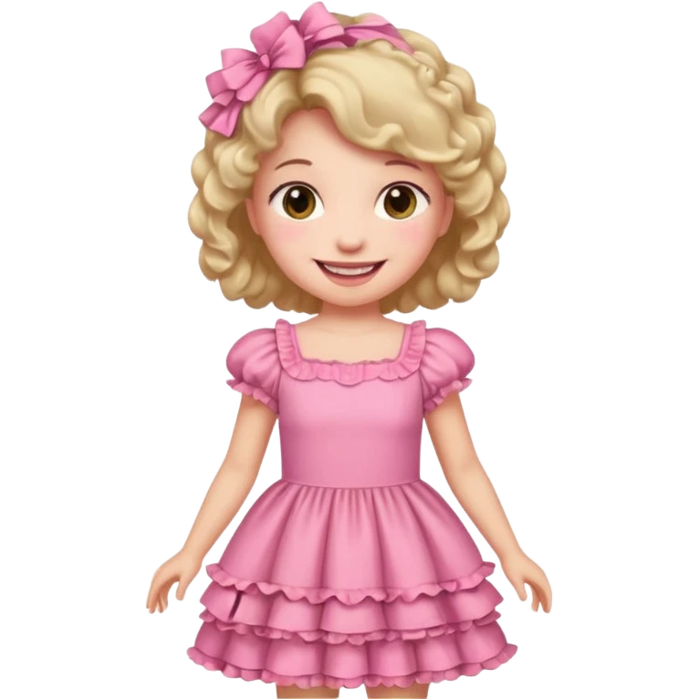 barbie girl dress color emoji
