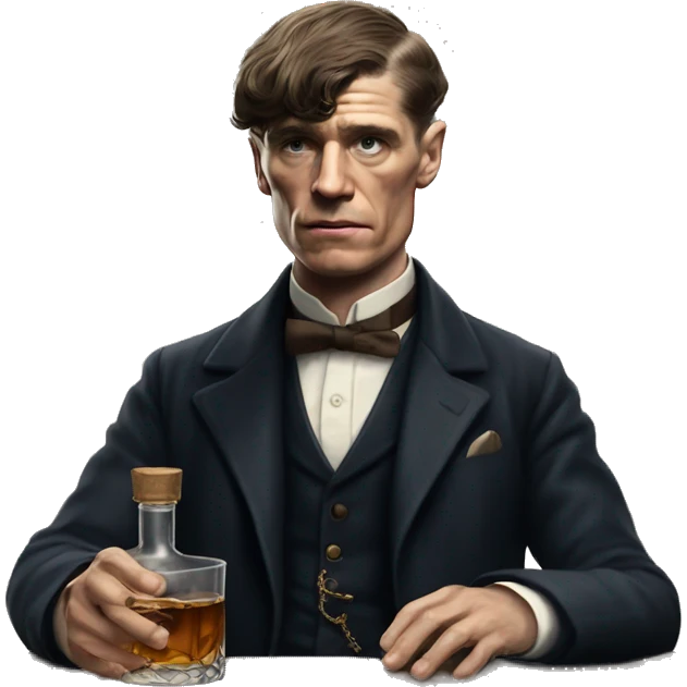 Thomas Shelby doing wisky emoji