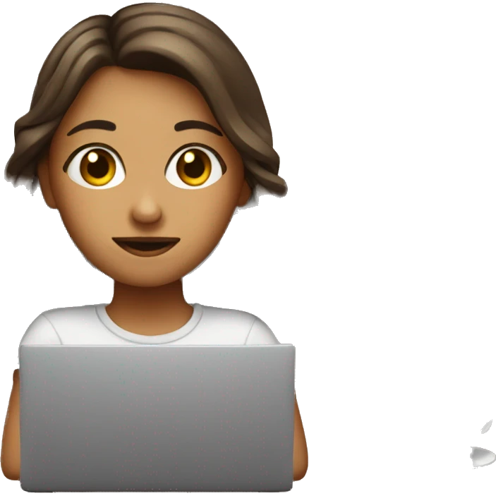 girl+laptop+coffee emoji