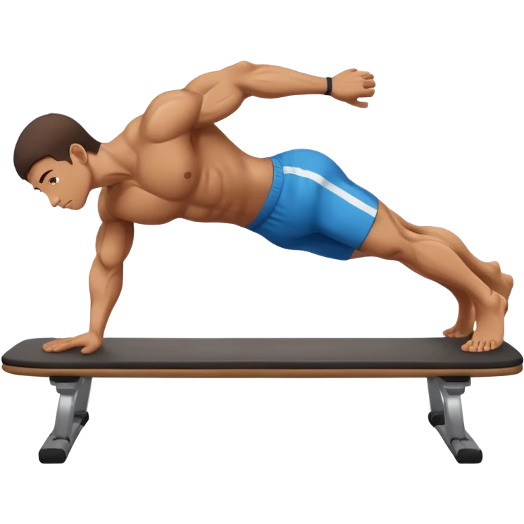 A person who make a planche in calisthenics emoji