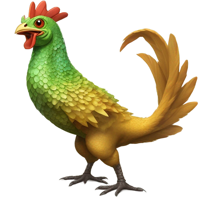 Lizard chicken emoji