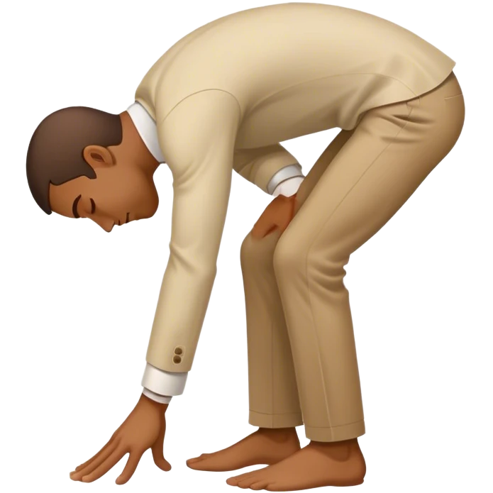man bowing emoji