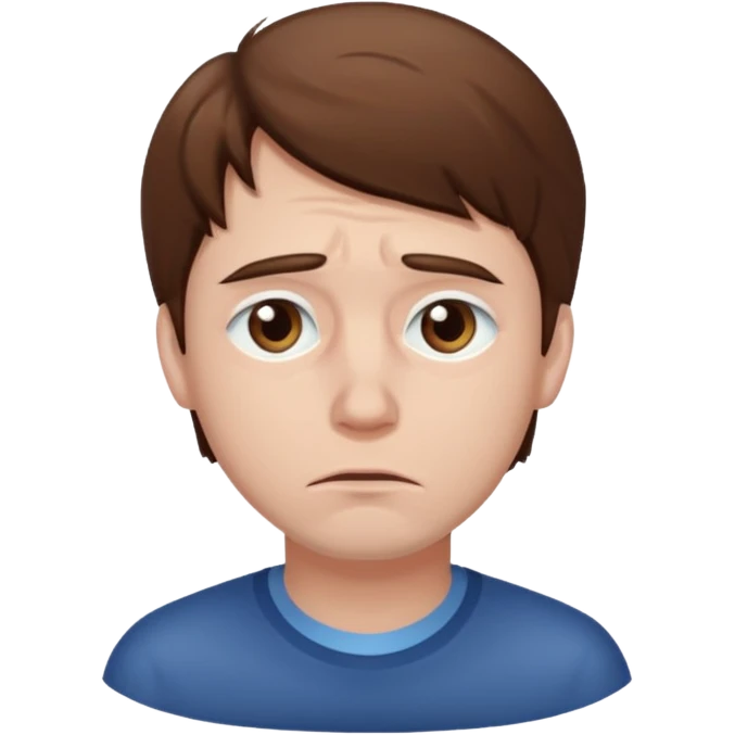 A sad man emoji