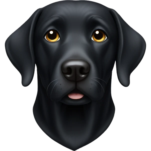 Black Labrador retriever  emoji