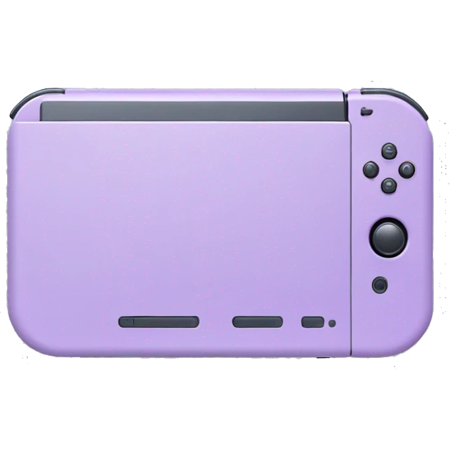 Pastel purple Nintendo switch  emoji