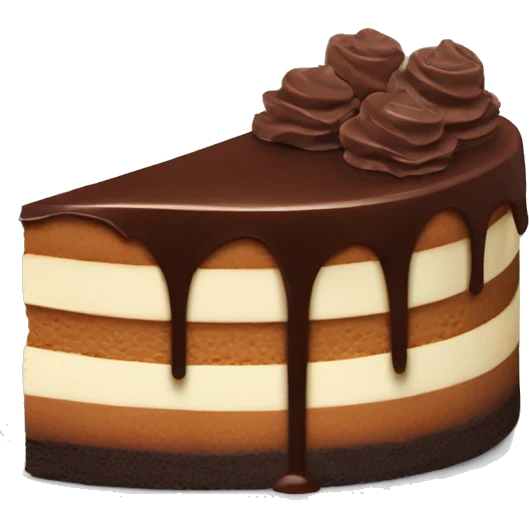 Chocolate cheesecake  emoji