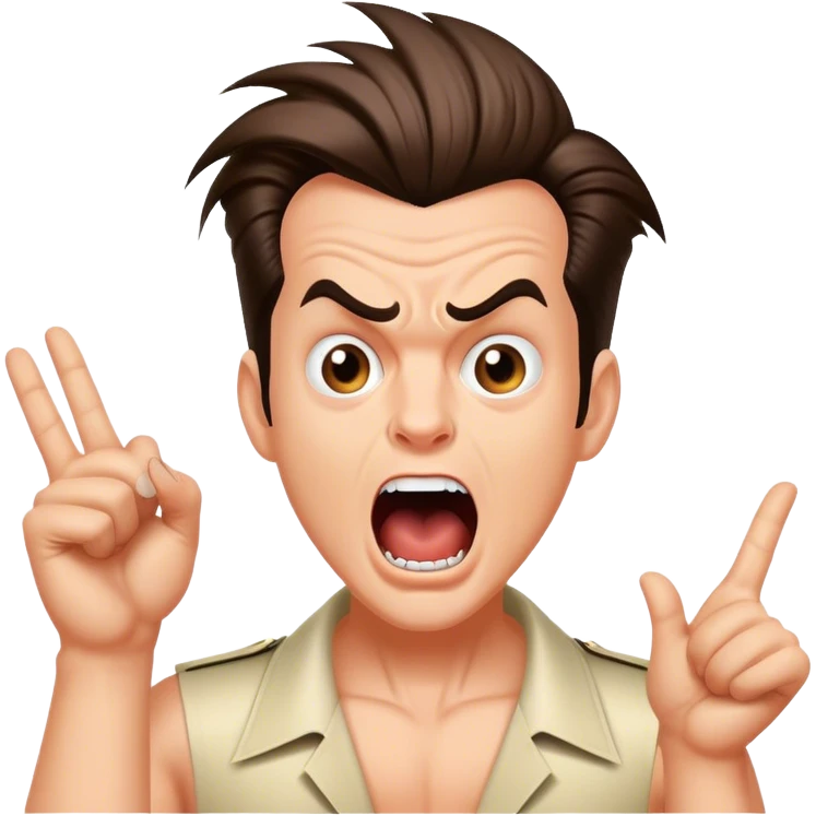 Ace ventura screaming FABIAN in a speech balloon emoji