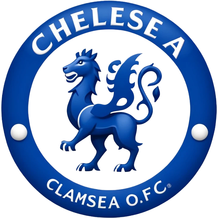 Chelsea FC logo with bold colors emoji