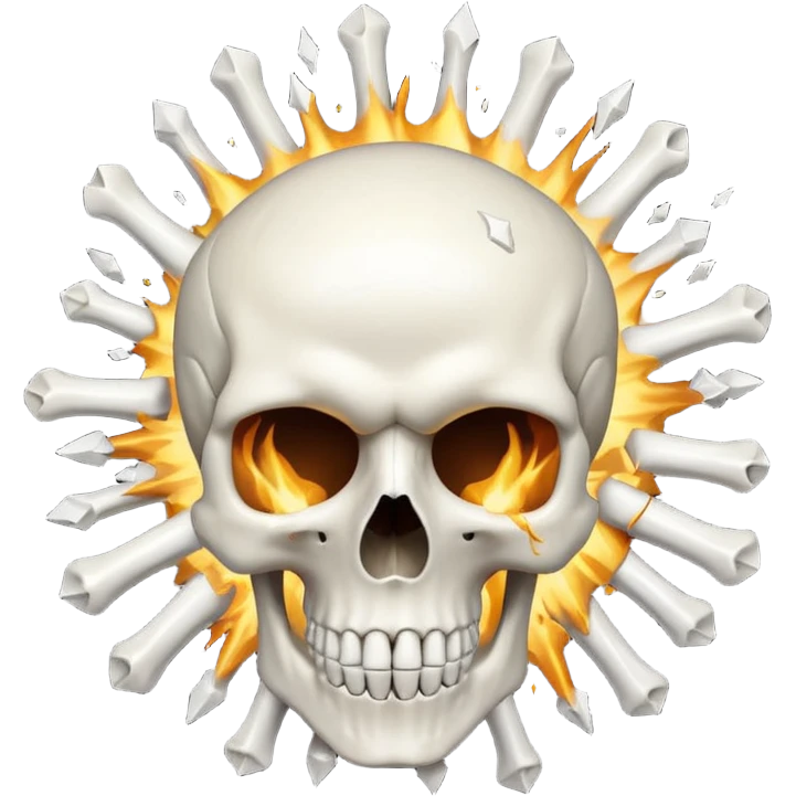 Skull exploding his head emoji