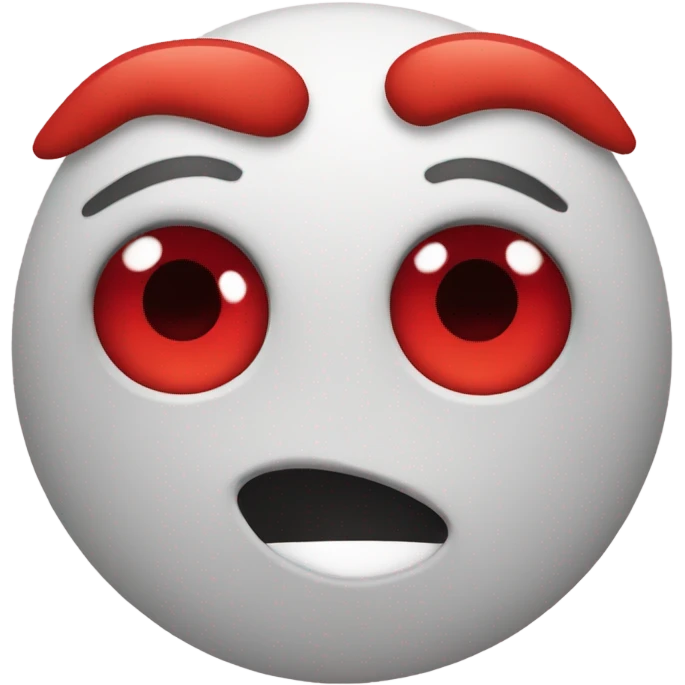 Emoji with vainy red eyes  emoji
