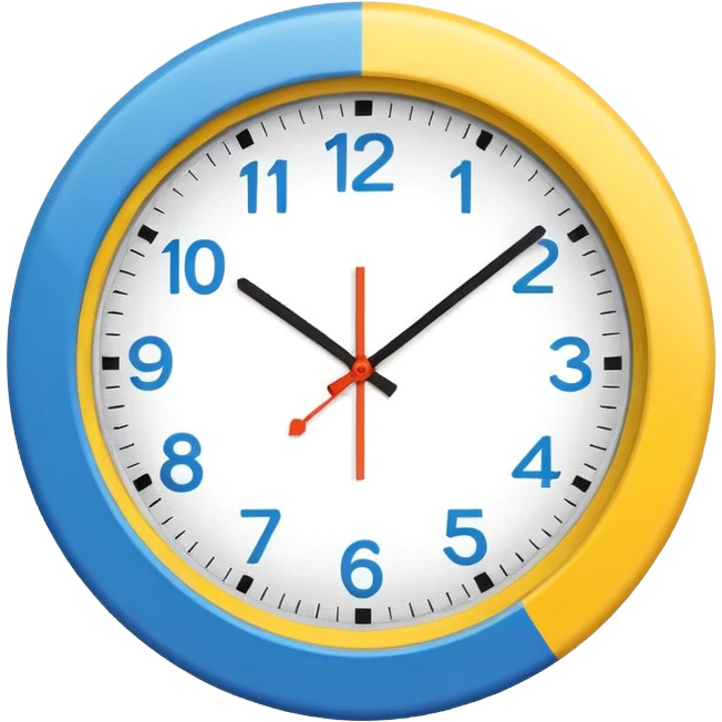 Only color clock emoji circle  emoji