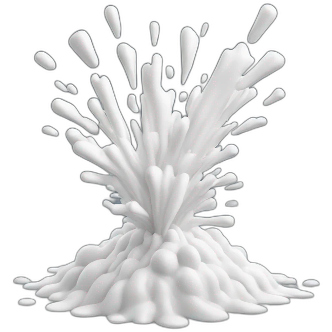 White Glue Explosion emoji