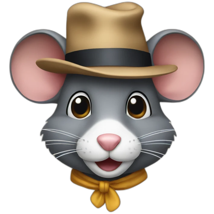 A mouse withh fedora emoji