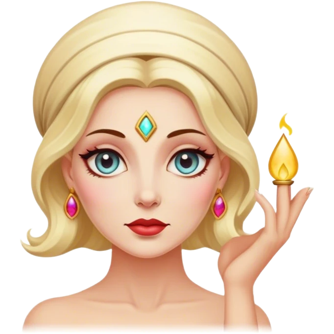 Vintage female psychic emoji