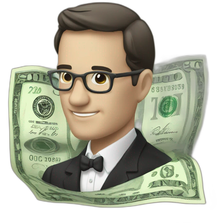 billete con alas emoji