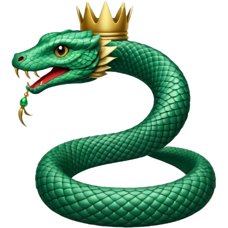 crowned serpent emoji