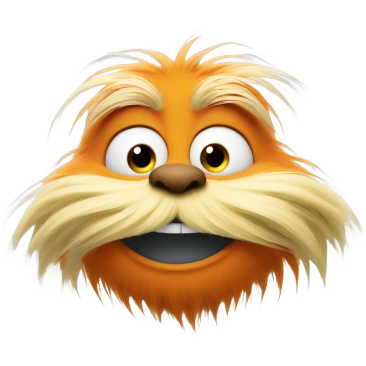 The Lorax smiling  emoji