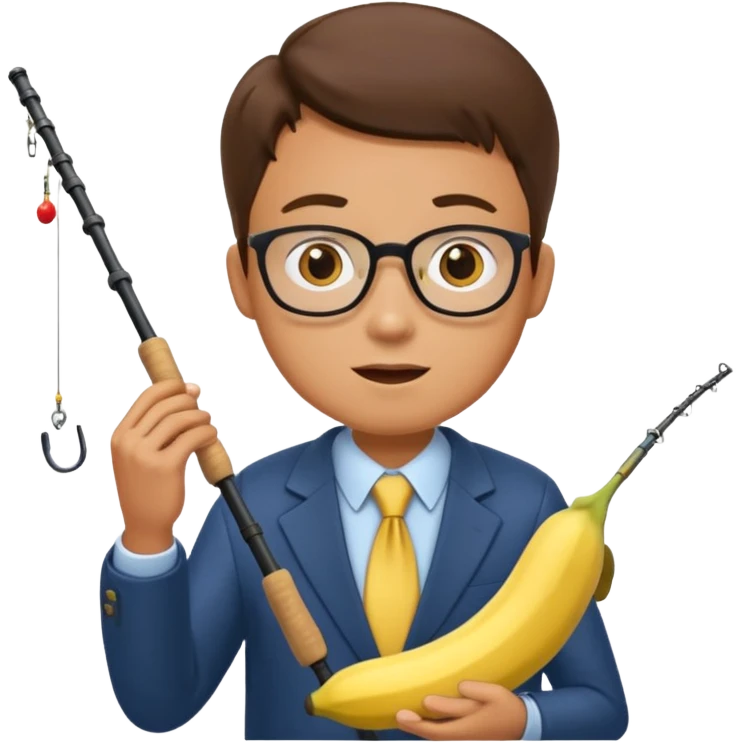Make accountant loves fishing bananas movies and comics emoji