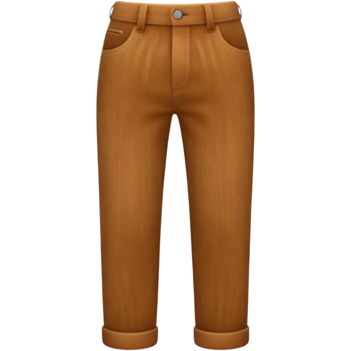 Corduroy texture ridged pants emoji