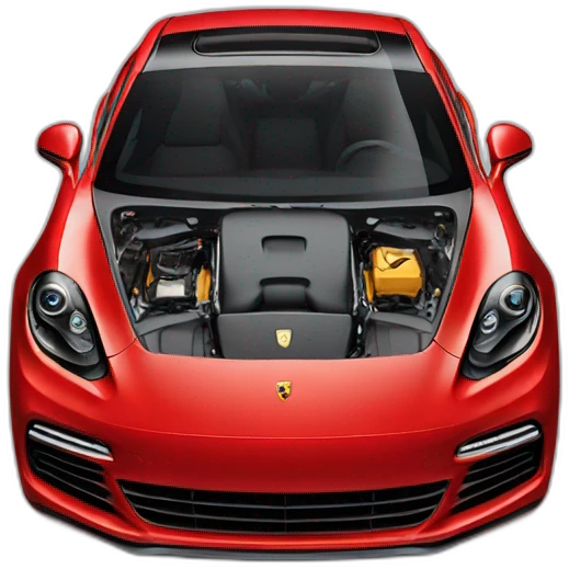 Red Porsche Panamera emoji