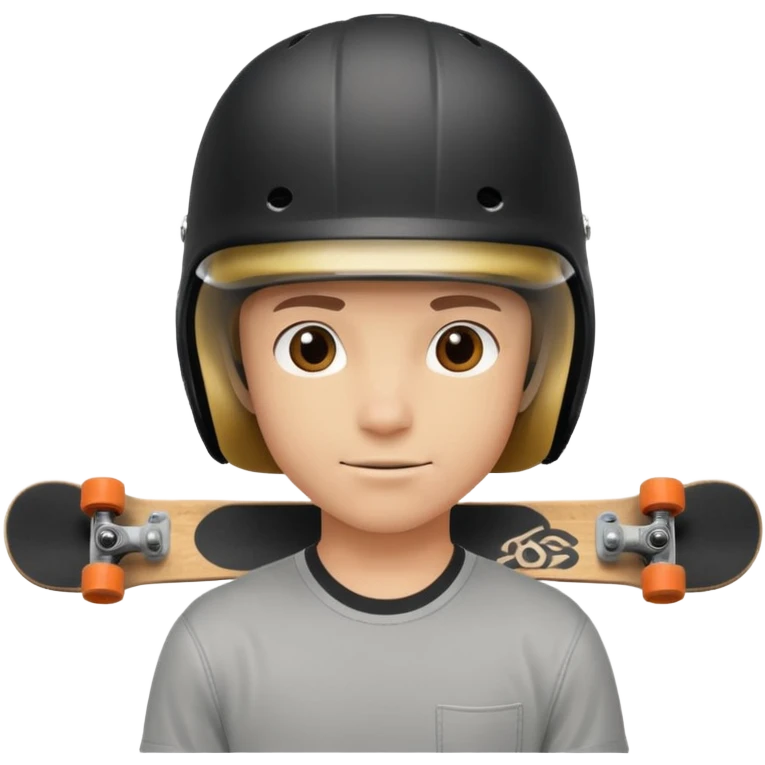 Skateboarder mugshot emoji