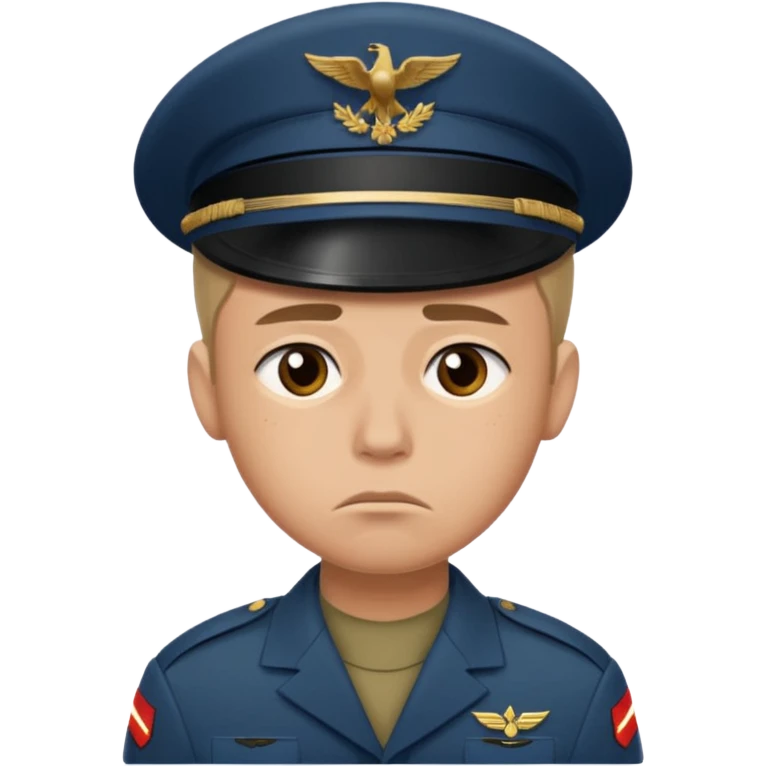 Soldier sad emoji