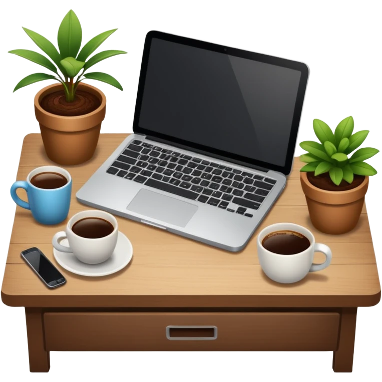 emoji of a cozy desk emoji