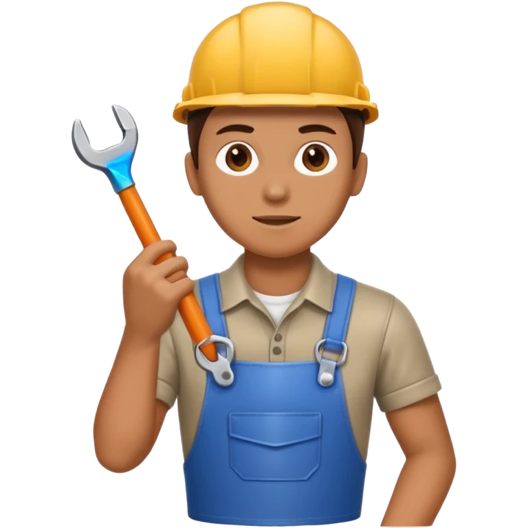 Person holding wrench  emoji