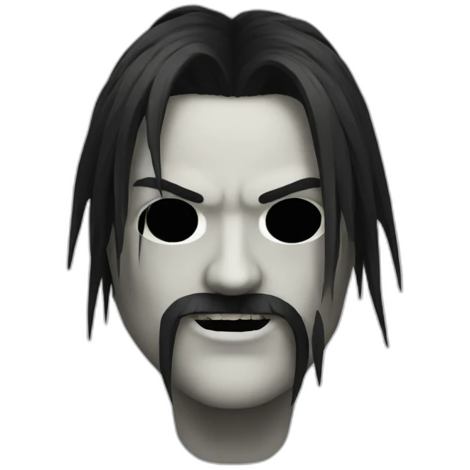Black Metal face emoji