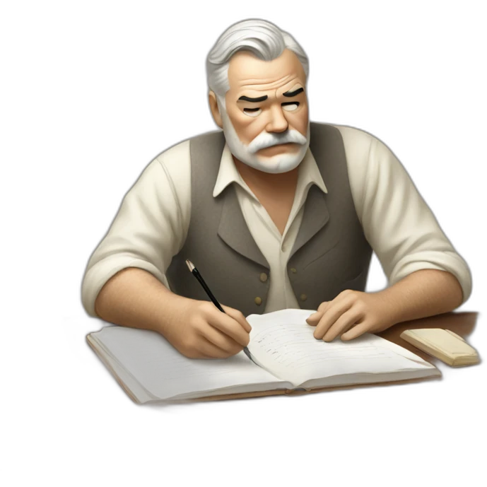 hemingway writing emoji