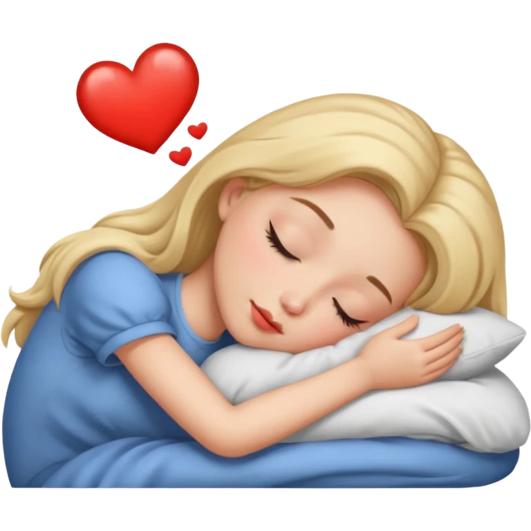Girl sleep kiss emoji