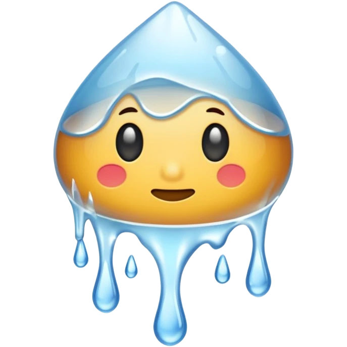 Ice melting emoji