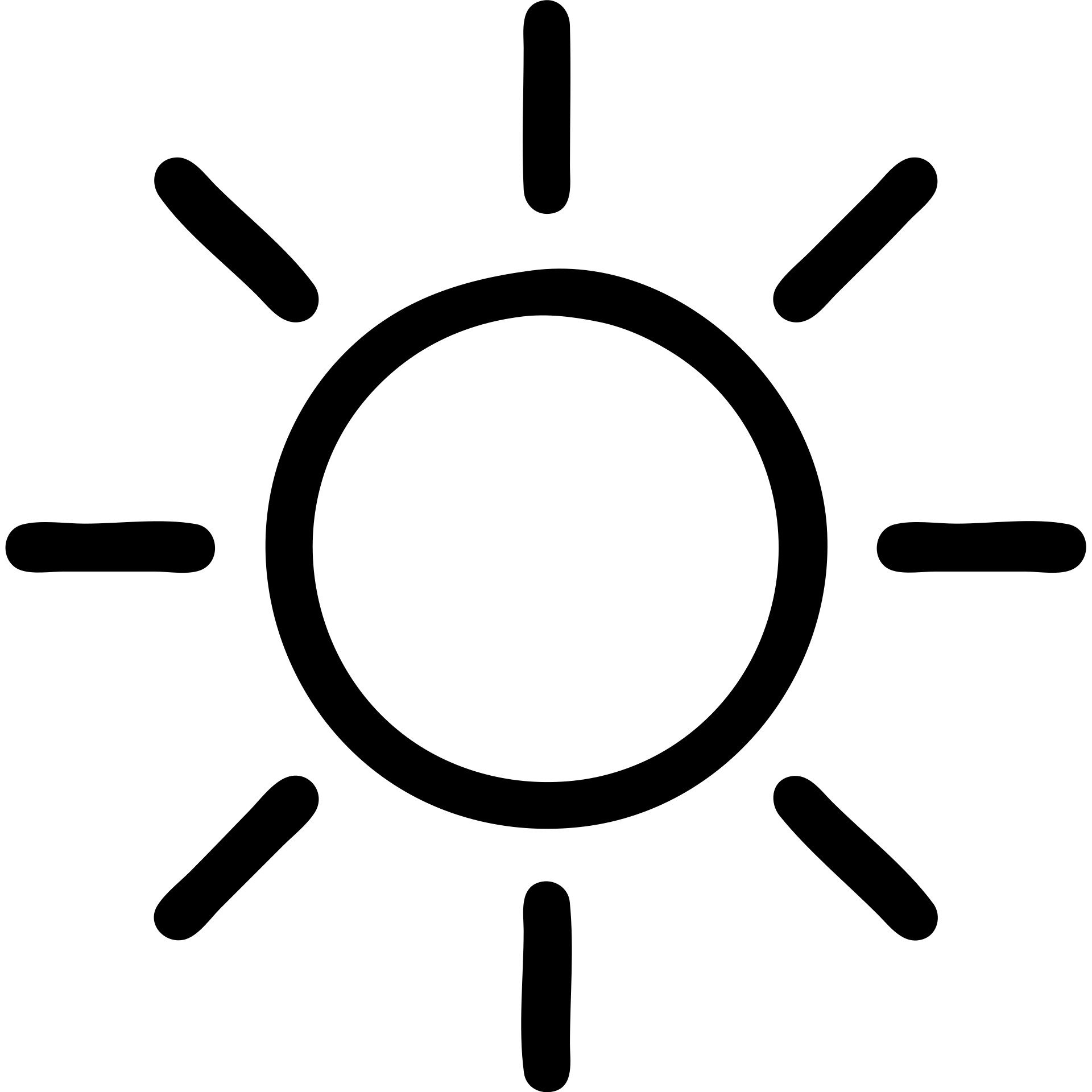 outlined sun icon emoji