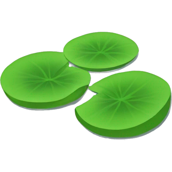 lilypad without flower emoji