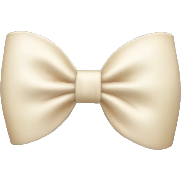 cream bow emoji