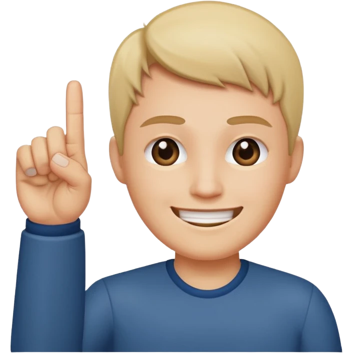 Middle finger w smile emoji