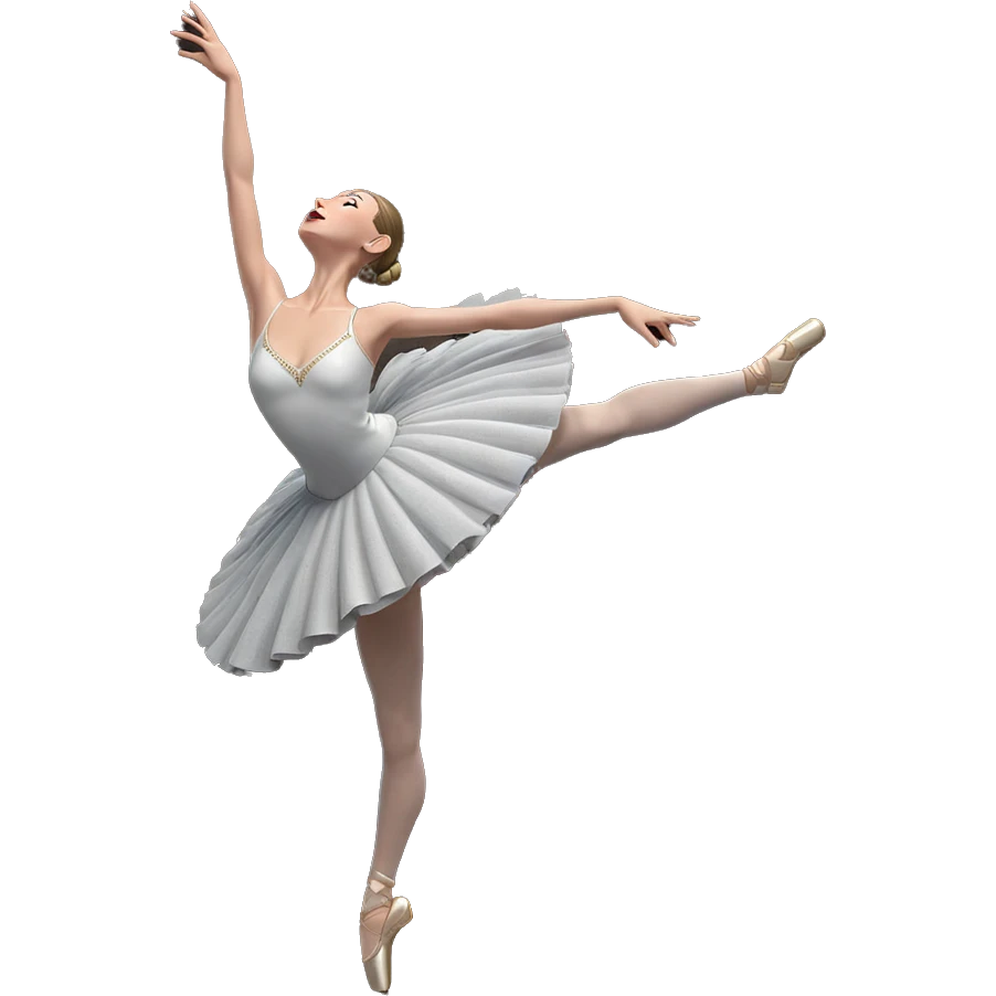ballerina in elegant pose emoji