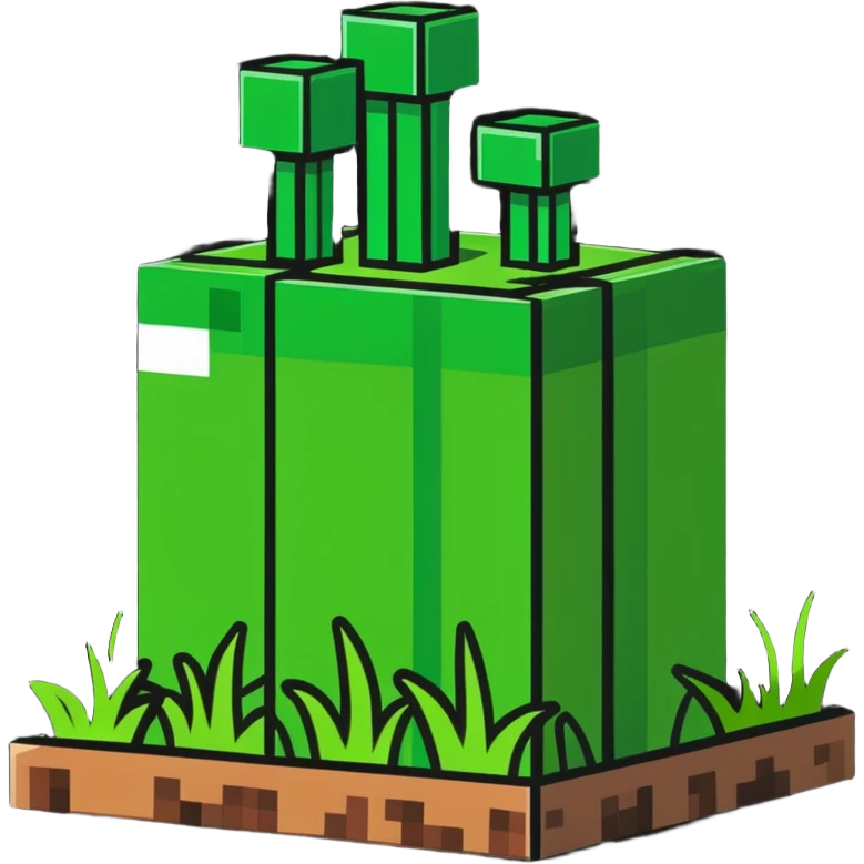 Minecraft grass block emoji