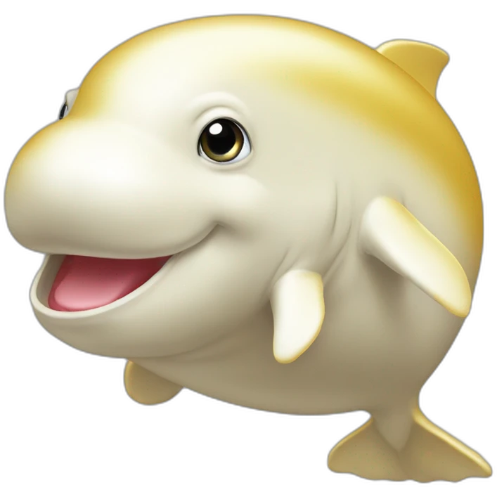 Gold beluga emoji