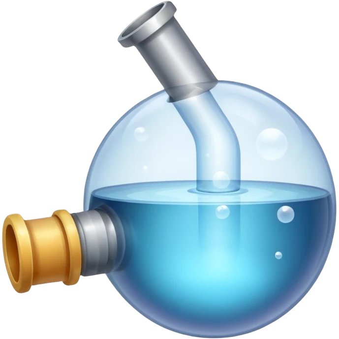 Bubble pipe made of quartz emoji