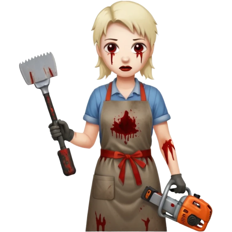 make it look like the movie of The Texas Chain Saw Massacre
 emoji