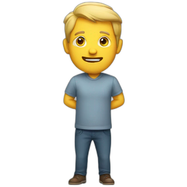 man shaking emoji